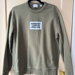 Burberry Men's Dark Moss Crewneck Sweater